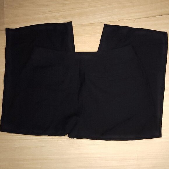 Counterparts Black Linen Feel Capri Pants 12 - Picture 2 of 8